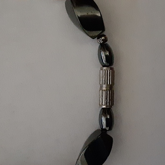 Classic Bracelet Vintage Black White Faux Pearl - Picture 2 of 5